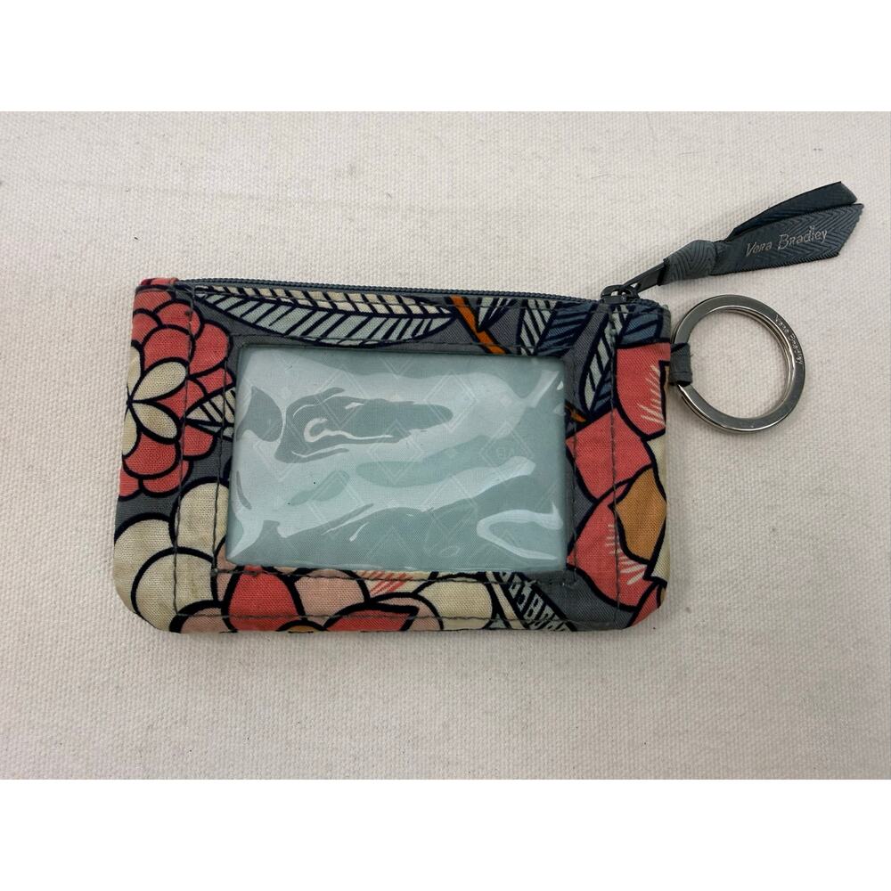 Vera Bradley Tropical Evening Flat Iron Travel Case + ID Holder Set - Picture 3 of 8